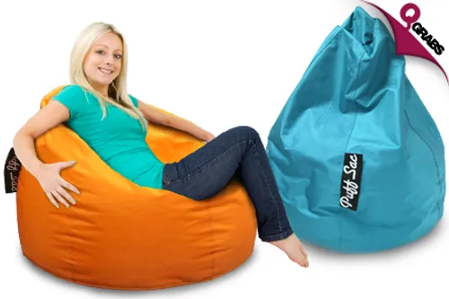 For QR249, Lounge in a Fun Way with a Puff Sac Bean Bag with FREE Delivery - Choose from 5 Lively Colors! (QR500 Value)